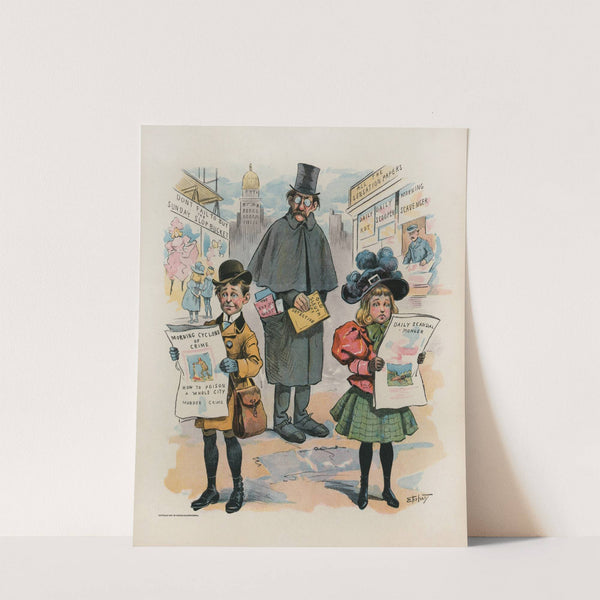 The ‘new journalism’ beats him (1897) by Samuel Ehrhart