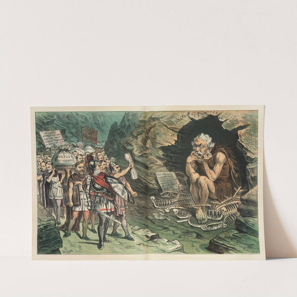 The new political pilgrim’s progress – passing the ogre (1882) by Bernhard Gillam