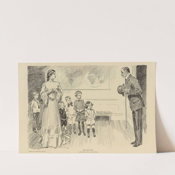 The new pupil (1900-1905) by Charles Dana Gibson