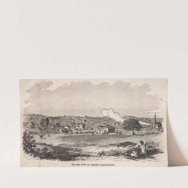 The New Town of Belmont, Massachusetts (1859) by Winslow Homer