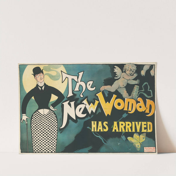 The New Woman Has Arrived (1896) by David Allen & Sons
