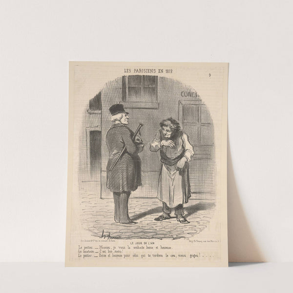 The New Year (1852) by Honoré Daumier