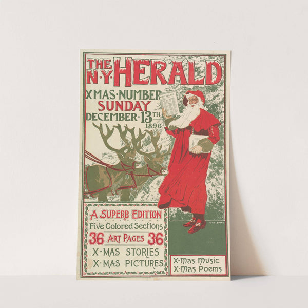 The New York Herald; XMAS Number (1896) by Louis Rhead