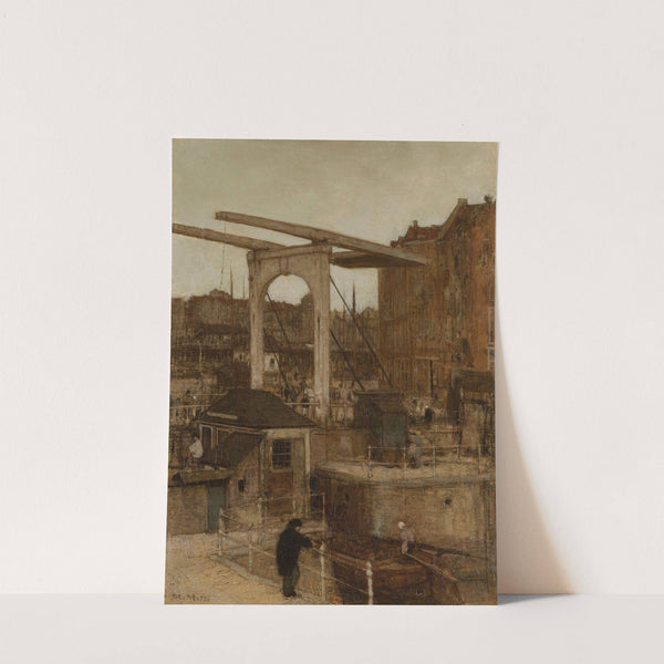 The Nieuwe Haarlemse Sluis at the Singel, known as ‘Souvenir d’Amsterdam’ by Matthijs Maris