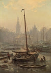 The Nieuwmarkt in foggy weather (1852 – 1891)