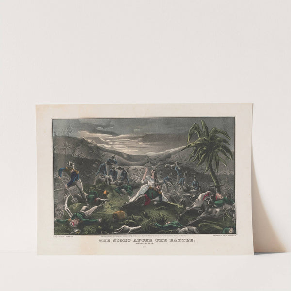 The night after the battle; burying the dead (1847) by John Cameron