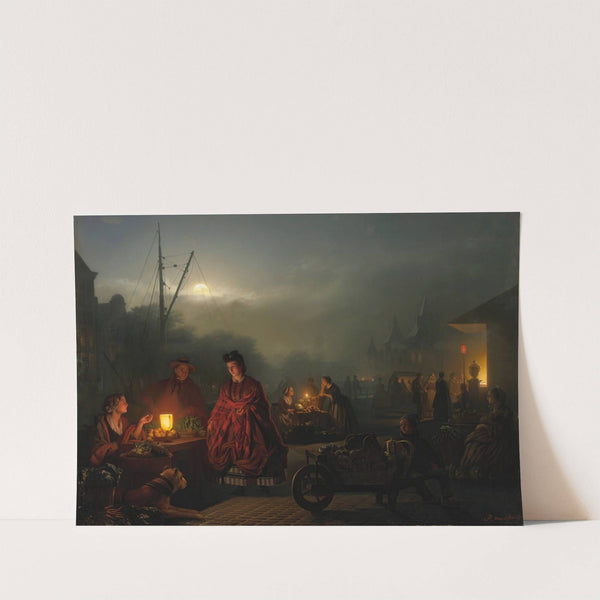 The night market by Petrus van Schendel