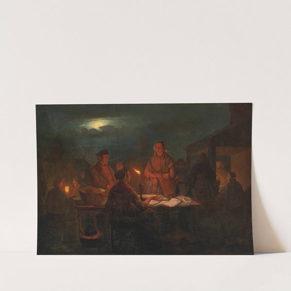 The Night Market by Andreas Franciscus Vermeulen