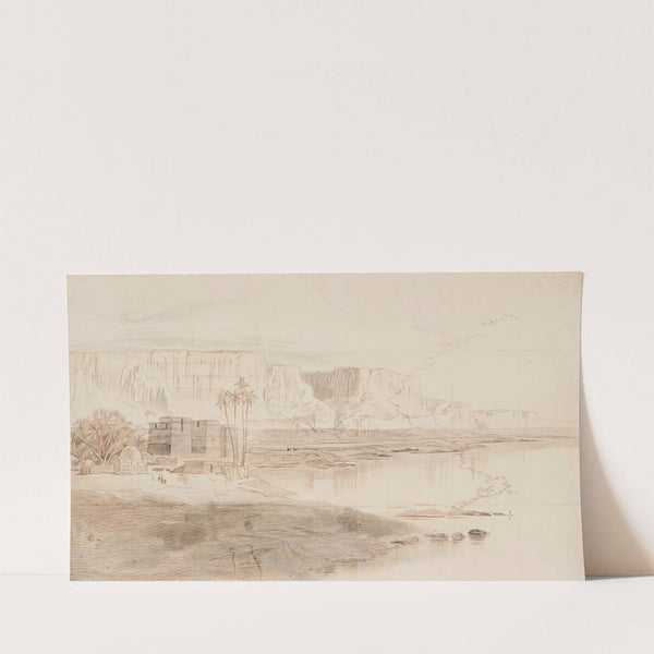 The Nile at Kasr-Es-Saad, Egypt by Edward Lear
