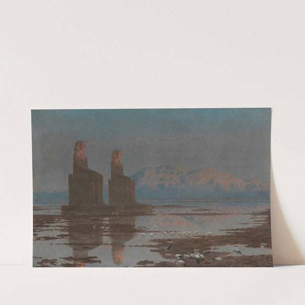 The Nile in flood, Thebes by Jean-Léon Gérôme