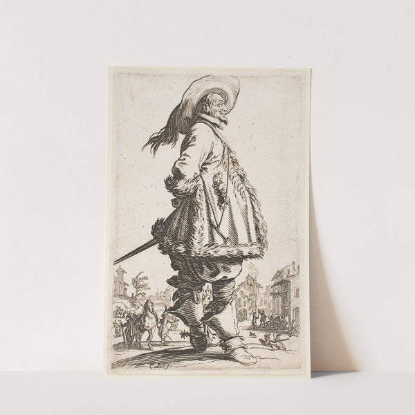 The Nobility of Lorraine – Gentleman in a Fur-Trimmed Coat (1620–1623) by Jacques Callot