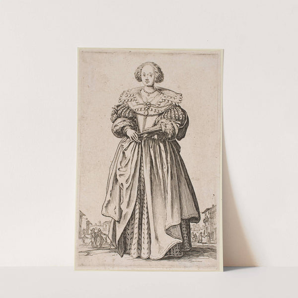 The Nobility of Lorraine – Lady with a Fan (1620–1623) by Jacques Callot