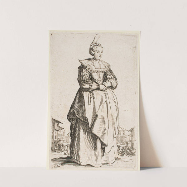 The Nobility of Lorraine – Lady with a Raised Cap (1620–1623) by Jacques Callot