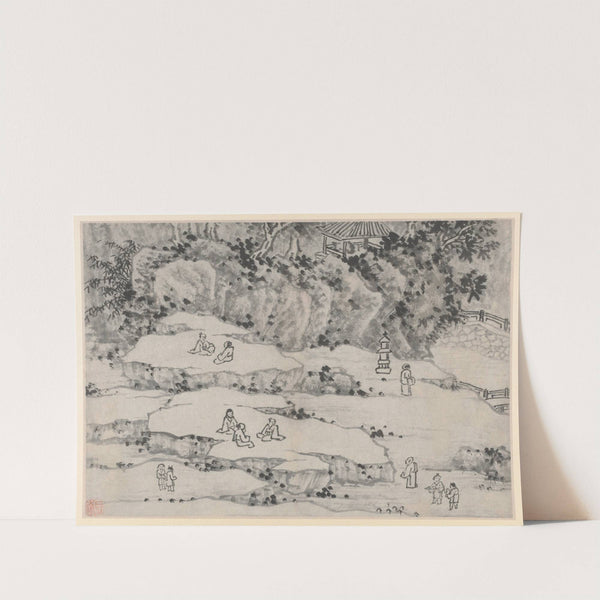 The Nodding Stone Terrace, Tiger Hill, and the Thousand-Man Seat by Shen Zhou