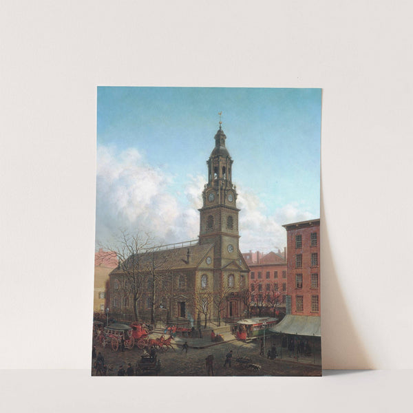 The North Dutch Church, Fulton and William Streets, New York by Edward Lamson Henry
