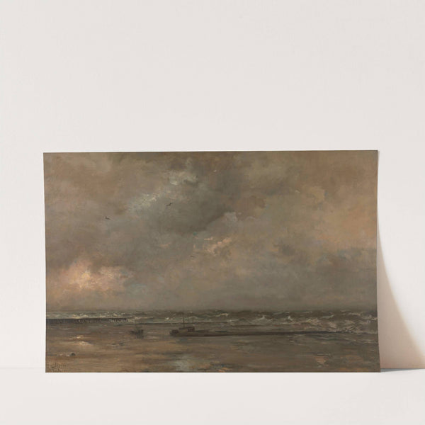The North Sea at Blankenberge by Louis Artan