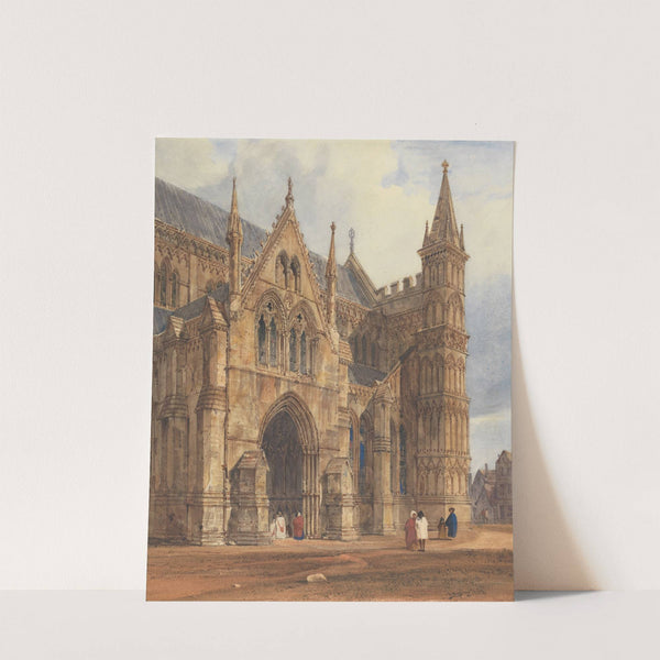 The North-West Porch of Salisbury Cathedral by Thomas Shotter Boys