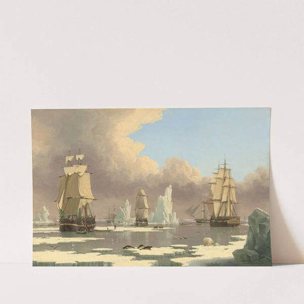 The Northern Whale Fishery; The ‘Swan’ and ‘Isabella’ (c. 1840) by John Ward of Hull