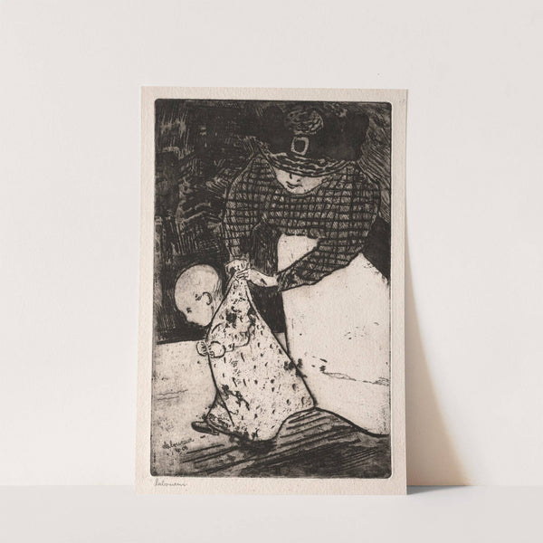 The Nursery Maid (1900) by Jean-Émile Laboureur