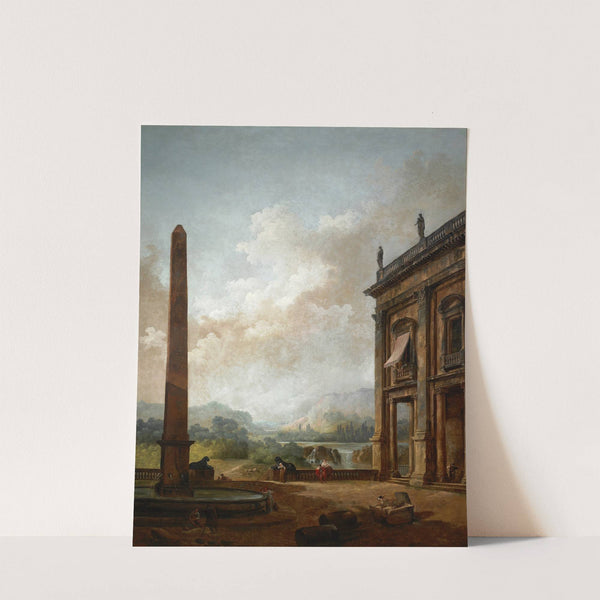 The Obelisk (1789) by Hubert Robert
