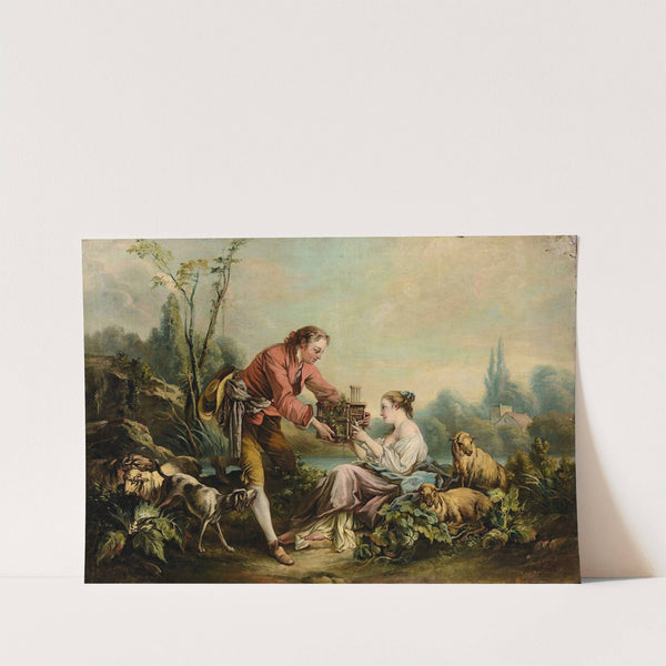 The Obliging Shepherd by Follower Of François Boucher