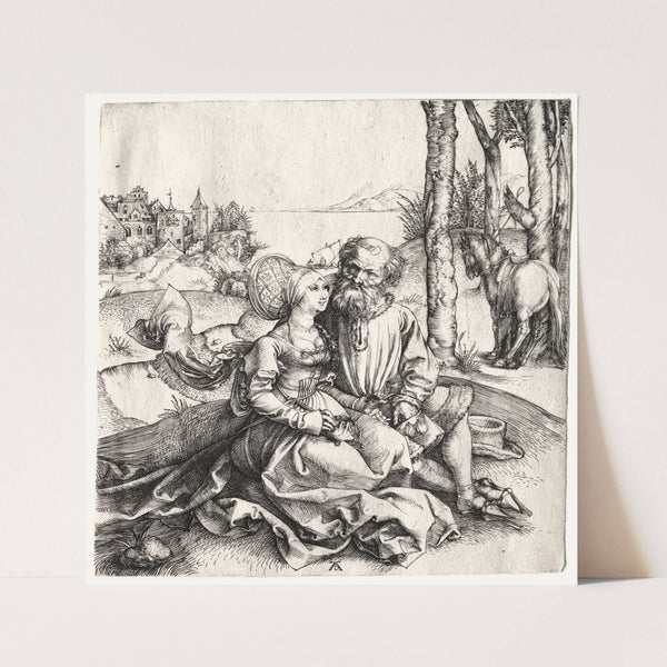 The Offer of Love (or The Ill-Assorted Couple) (1495–1496) by Albrecht Dürer