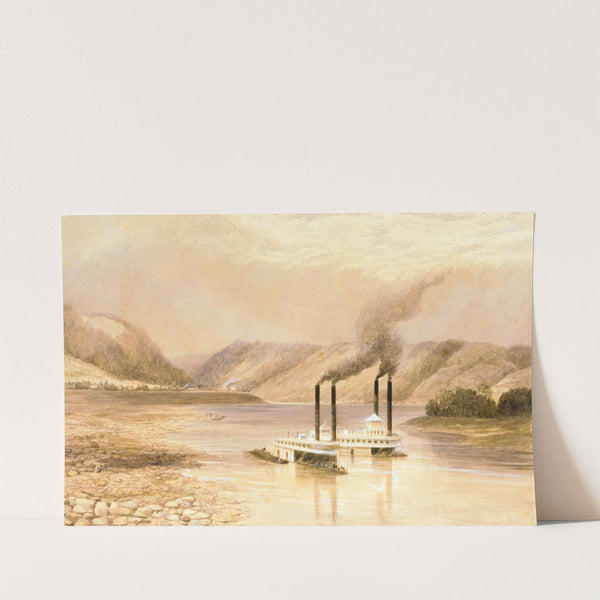 The Ohio River near Wheeling, West Virginia by Lefevre James Cranstone