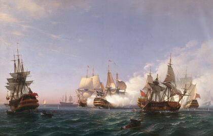 The Öland, Fighting with English Men-of-War in 1704