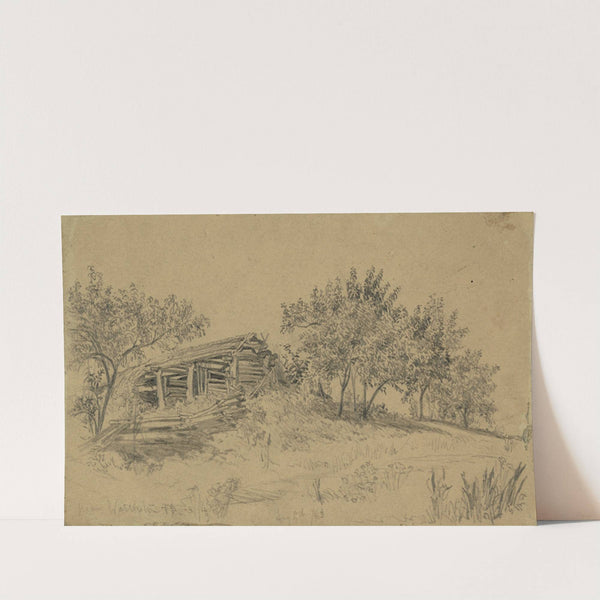 The old barn by Edwin Forbes