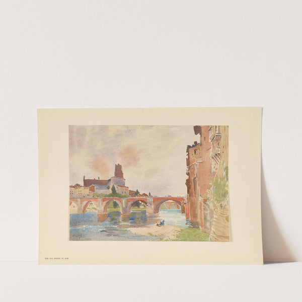 The old bridge at Albi (1925) by Pierre Vignal