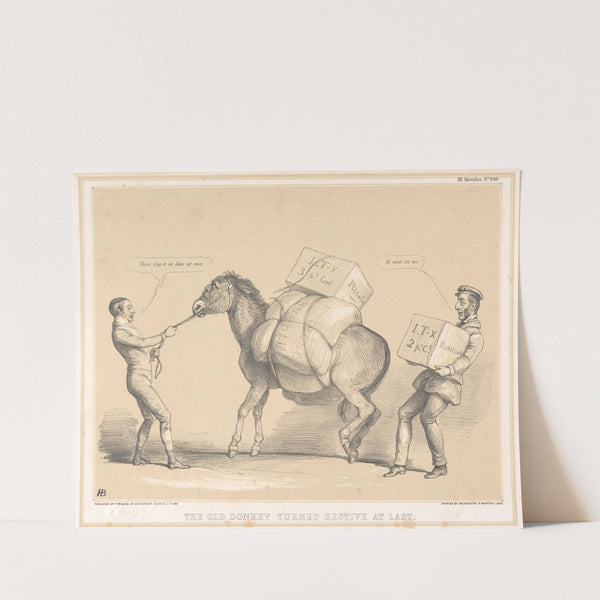 The Old Donkey Turned Restive at Last by John Doyle