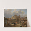 The Old Fish Market in Antwerp (1833) by François Antoine Bossuet