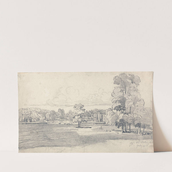 The Old Hall, Tabley, Surrounded by Parkland, July 20, 1814 (ca. 1814) by James Ward