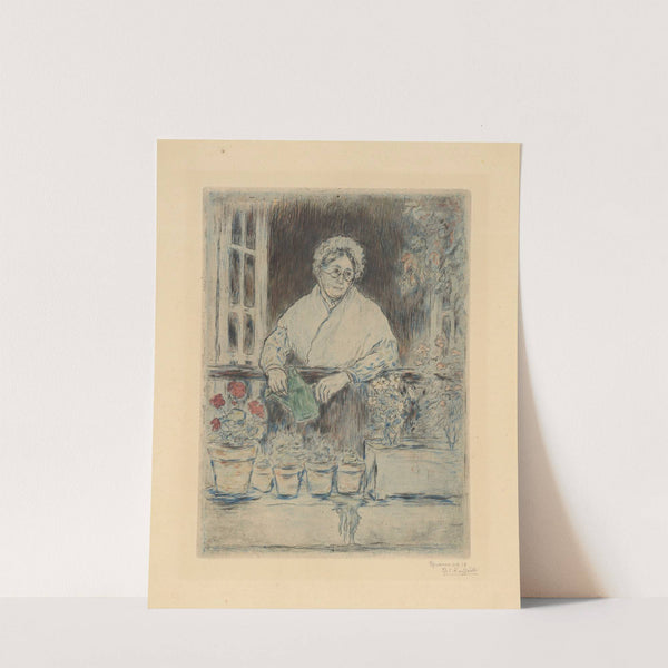 The old lady’s garden (1894) by Jean François Raffaëlli