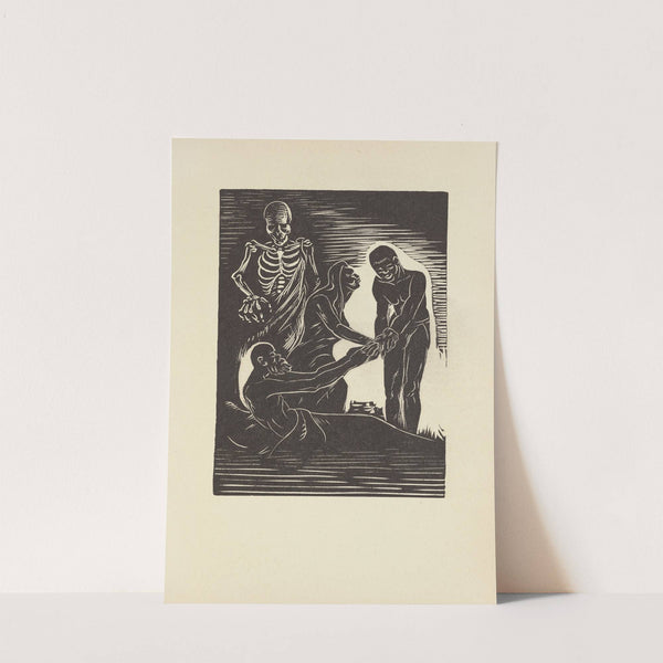 The old man reach him shaky hand to feel the hair on Esau’s skin (1946) by Letterio Calapai