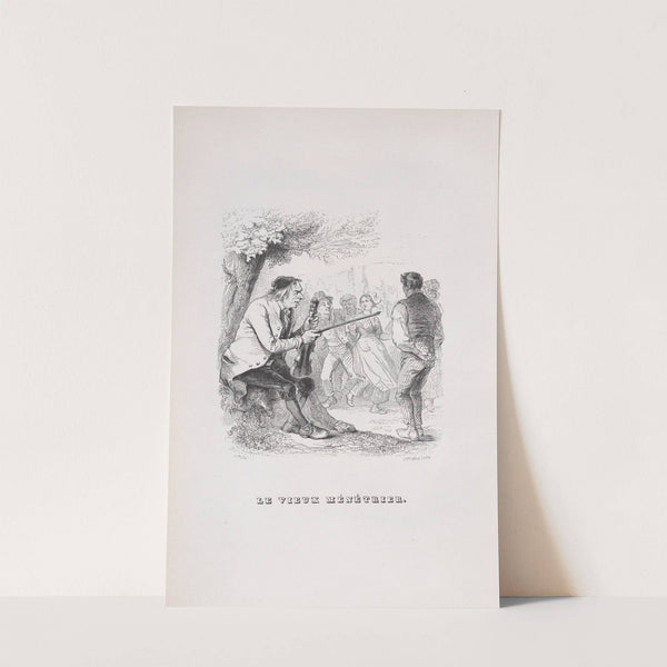 The Old Minstrel by J. J. Grandville