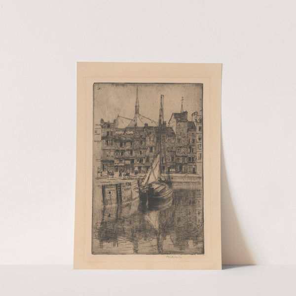 The Old Port in Honfleur, state II (1906) by Józef Pankiewicz