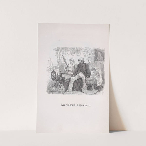 The Old Sergeant by J. J. Grandville