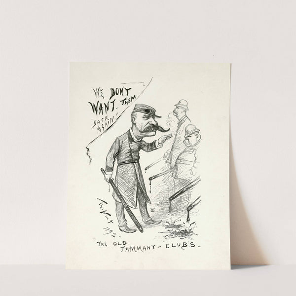 The old Tammany-Clubs (1892) by Thomas Nast