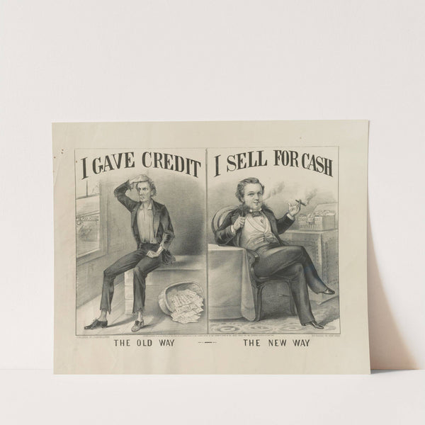 The old way–The new way (1870) by Currier & Ives.