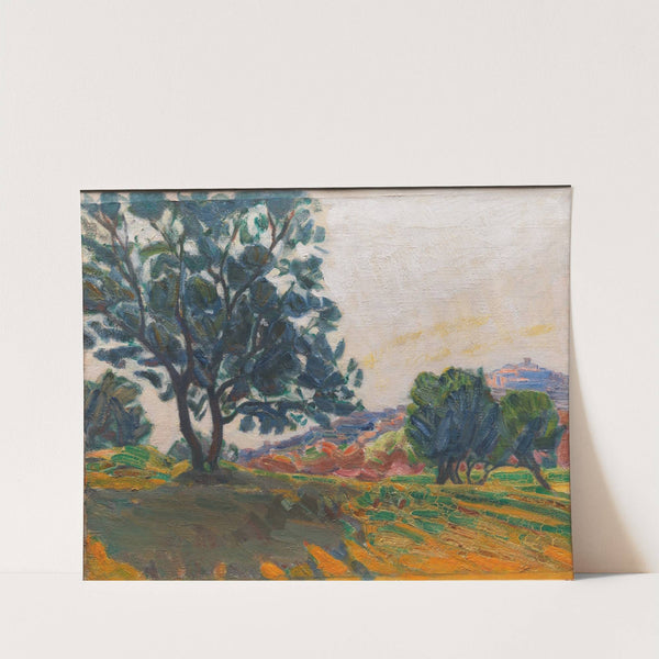 The Olive Grove. With Cagnes in the Background. Against the Light by Niels Larsen Stevns