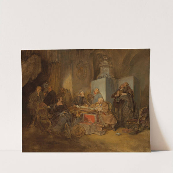 The Opening of the Will II by Josef Danhauser