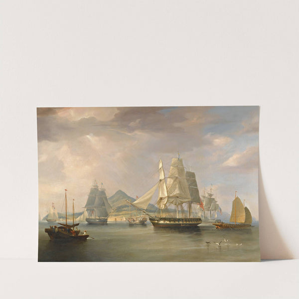 The Opium Ships At Lintin, China (1824) by William John Huggins