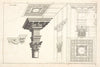 The optick projection of a Corinthian cornice, with the capital and part of the column.