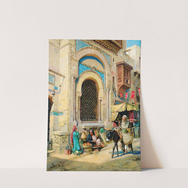The Orange Merchant In Cairo by Anton Binder
