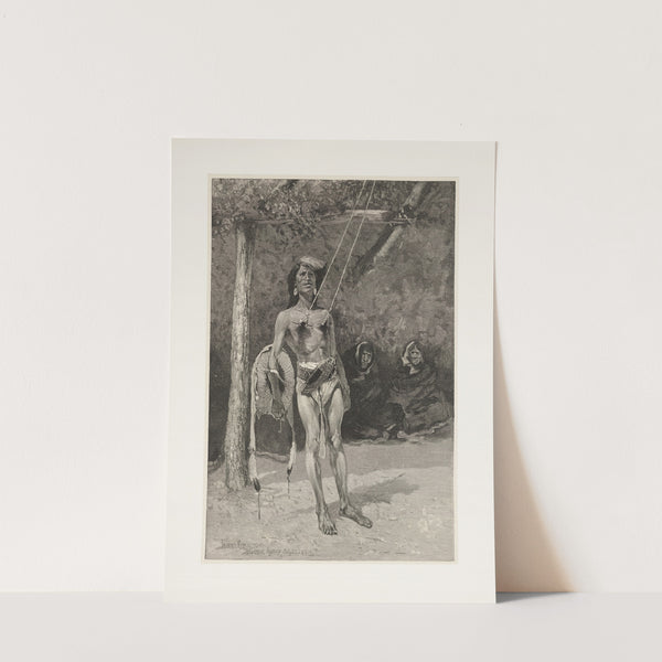 The ordeal in the sun dance among the Blackfeet Indians (1890) by Frederic Remington