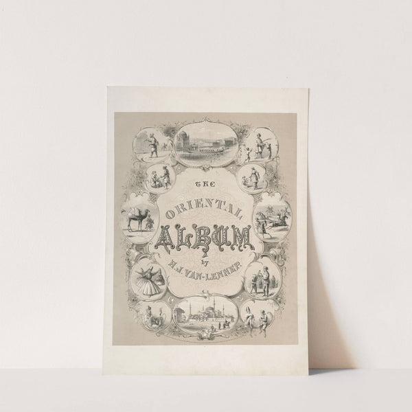 The Oriental Album – People and scenery of Turkey – Title page (1862) by Henry John Van-Lennep