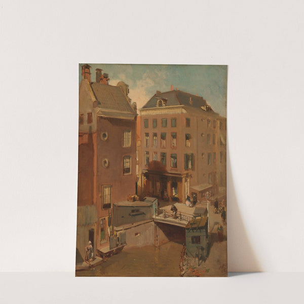 The Osjessluis near Kalverstraat in Amsterdam by Charles Rochussen