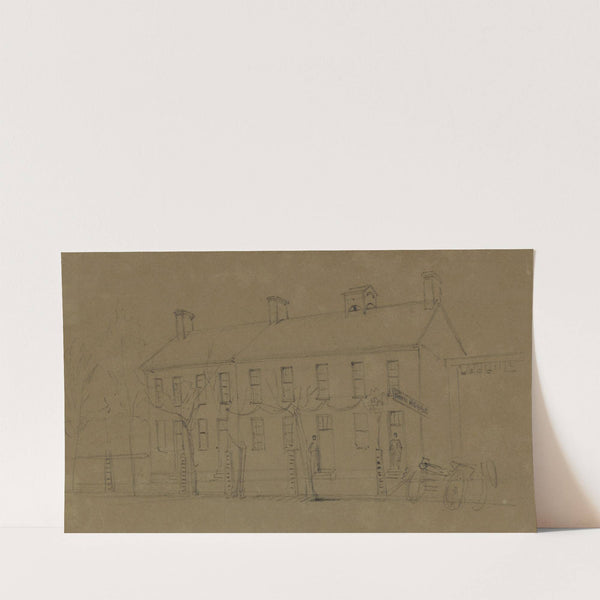 The Owen’s House, Wash. D., 1865, assassination of Lincoln (1865) by Alfred Rudolph Waud