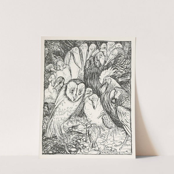 The Owl and the Birds (1912) by Arthur Rackham